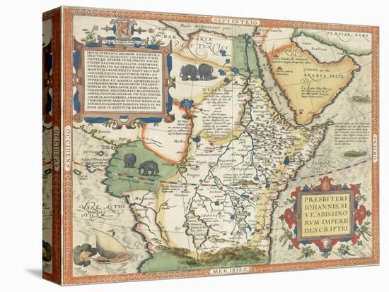 Map of Africa and the Arabian Peninsula-Abraham Ortelius-Stretched Canvas