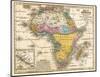 Map of Africa, c.1839-Samuel Augustus Mitchell-Mounted Art Print