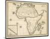Map of Africa, c.1839-Samuel Augustus Mitchell-Mounted Art Print