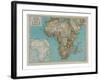 Map of Africa, c1910-Gull Engraving Company-Framed Giclee Print