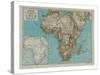 Map of Africa, c1910-Gull Engraving Company-Stretched Canvas