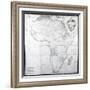 Map of Africa, Engraved by Guillaume Delahaye, 1749-French School-Framed Giclee Print