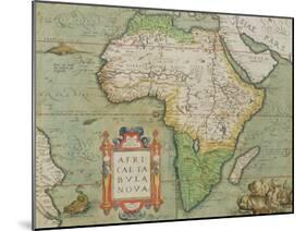 Map of Africa, from the "Theatrum Orbis Terrarum"-null-Mounted Giclee Print