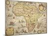 Map of Africa in 1686-Joan Blaeu-Mounted Giclee Print