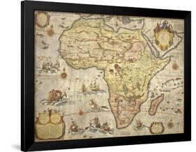 Map of Africa in 1686-Joan Blaeu-Framed Giclee Print