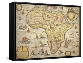 Map of Africa in 1686-Joan Blaeu-Framed Stretched Canvas