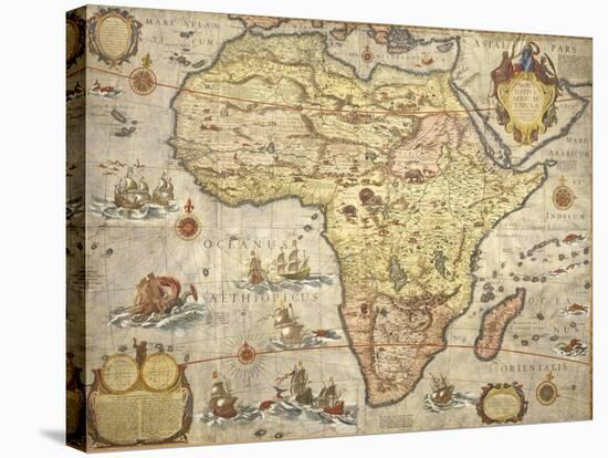 Map of Africa in 1686-Joan Blaeu-Stretched Canvas