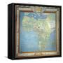 Map of Africa, in the Sala Del Mappamondo-Antonio Giovanni de Varese-Framed Stretched Canvas