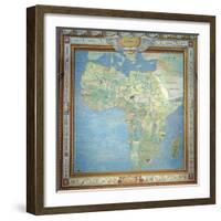 Map of Africa, in the Sala Del Mappamondo-Antonio Giovanni de Varese-Framed Giclee Print