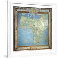 Map of Africa, in the Sala Del Mappamondo-Antonio Giovanni de Varese-Framed Giclee Print