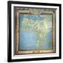 Map of Africa, in the Sala Del Mappamondo-Antonio Giovanni de Varese-Framed Giclee Print