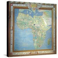 Map of Africa, in the Sala Del Mappamondo-Antonio Giovanni de Varese-Stretched Canvas