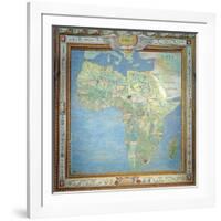 Map of Africa, in the Sala Del Mappamondo-Antonio Giovanni de Varese-Framed Giclee Print