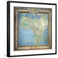 Map of Africa, in the Sala Del Mappamondo-Antonio Giovanni de Varese-Framed Giclee Print