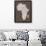 Map of Africa Map, Text Art-Michael Tompsett-Framed Art Print displayed on a wall