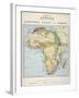 Map of Africa Which Illustrates the Travels of Livingstone Stanley and Cameron-null-Framed Photographic Print