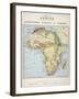 Map of Africa Which Illustrates the Travels of Livingstone Stanley and Cameron-null-Framed Photographic Print