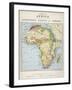 Map of Africa Which Illustrates the Travels of Livingstone Stanley and Cameron-null-Framed Photographic Print