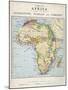 Map of Africa Which Illustrates the Travels of Livingstone Stanley and Cameron-null-Mounted Photographic Print