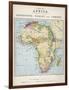 Map of Africa Which Illustrates the Travels of Livingstone Stanley and Cameron-null-Framed Photographic Print