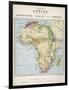 Map of Africa Which Illustrates the Travels of Livingstone Stanley and Cameron-null-Framed Photographic Print