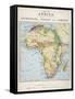 Map of Africa Which Illustrates the Travels of Livingstone Stanley and Cameron-null-Framed Stretched Canvas