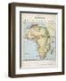 Map of Africa Which Illustrates the Travels of Livingstone Stanley and Cameron-null-Framed Premium Photographic Print