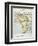 Map of Africa Which Illustrates the Travels of Livingstone Stanley and Cameron-null-Framed Premium Photographic Print