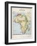 Map of Africa Which Illustrates the Travels of Livingstone Stanley and Cameron-null-Framed Premium Photographic Print