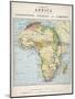 Map of Africa Which Illustrates the Travels of Livingstone Stanley and Cameron-null-Mounted Photographic Print