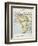 Map of Africa Which Illustrates the Travels of Livingstone Stanley and Cameron-null-Framed Photographic Print