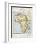 Map of Africa Which Illustrates the Travels of Livingstone Stanley and Cameron-null-Framed Photographic Print