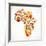 Map Of Africa With Icons-Marish-Framed Art Print