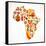 Map Of Africa With Icons-Marish-Framed Stretched Canvas