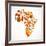 Map Of Africa With Icons-Marish-Framed Art Print