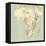 Map of Africa-Mikkel Juul-Framed Stretched Canvas