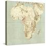 Map of Africa-Mikkel Juul-Stretched Canvas