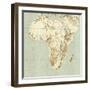 Map of Africa-Mikkel Juul-Framed Premium Photographic Print