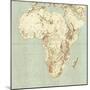 Map of Africa-Mikkel Juul-Mounted Premium Photographic Print