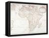 Map of Africa-Fototeca Gilardi-Framed Stretched Canvas