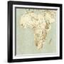 Map of Africa-Mikkel Juul-Framed Photographic Print