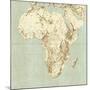 Map of Africa-Mikkel Juul-Mounted Photographic Print