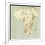 Map of Africa-Mikkel Juul-Framed Photographic Print
