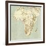 Map of Africa-Mikkel Juul-Framed Photographic Print