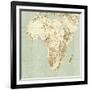 Map of Africa-Mikkel Juul-Framed Photographic Print