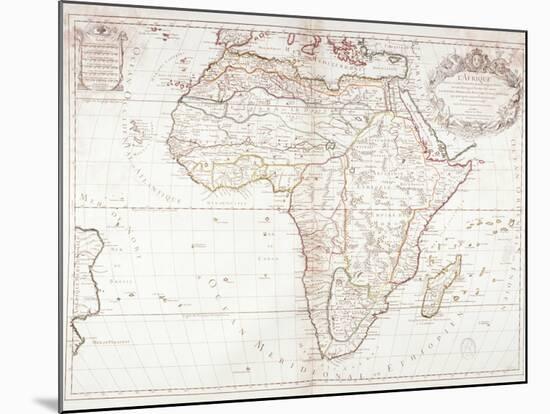 Map of Africa-Fototeca Gilardi-Mounted Photographic Print