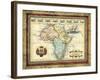 Map of Africa-Vision Studio-Framed Art Print