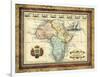 Map of Africa-Vision Studio-Framed Art Print