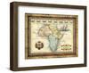 Map of Africa-Vision Studio-Framed Art Print