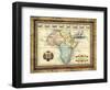 Map of Africa-Vision Studio-Framed Art Print